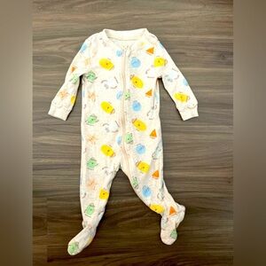 Dip Kids One Piece Footies - Yellow, Blue, Green Shapes Pattern size 3-6M